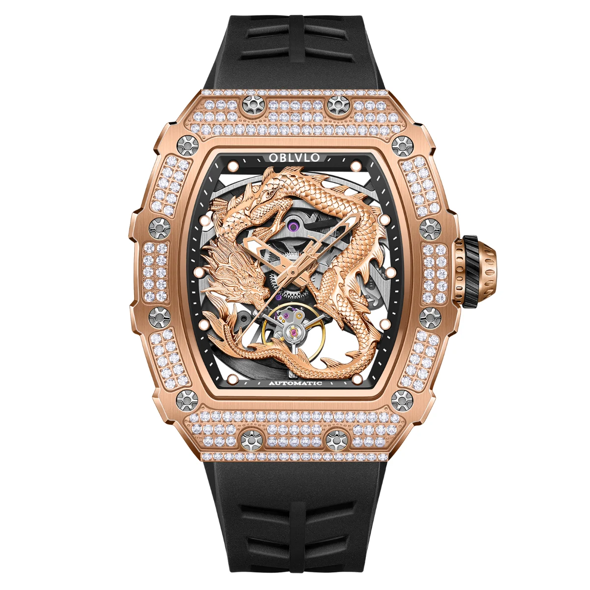 OBLVLO Xm-dragon-d-pprd 43 mm kol saati