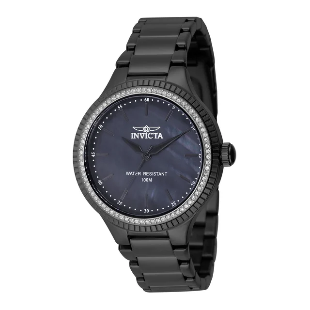 Invicta Angel Celertis Watch w/ Mother of Pearl Dial - 38mm. Black (50649) kol saati