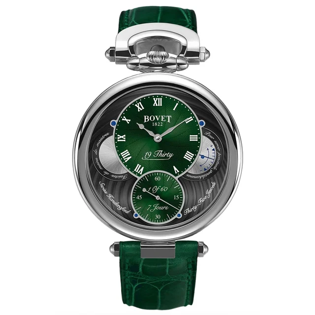 Bovet Great Guilloché Green Steel NTS0041 kol saati