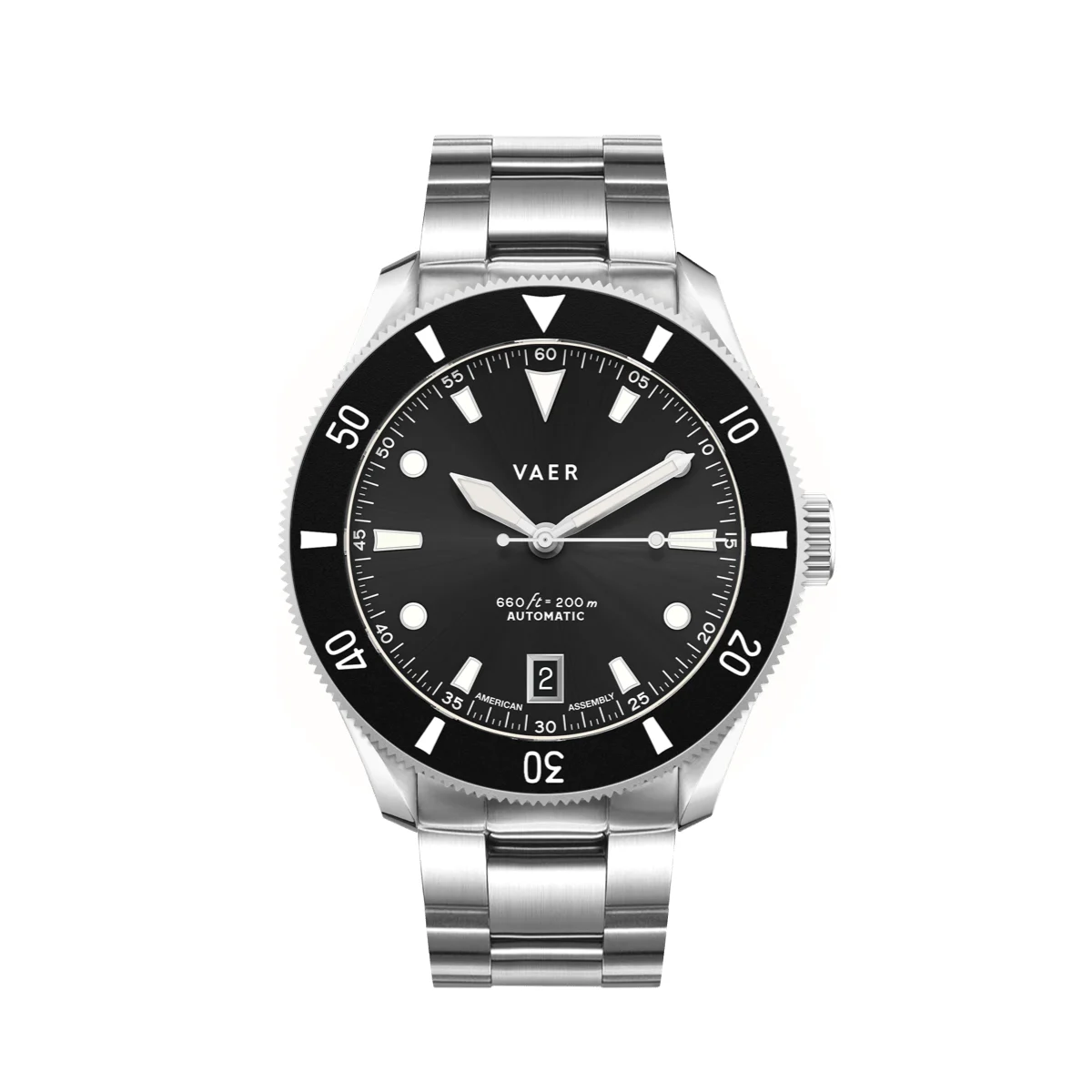 Vaer D5-MB39-TRP20BLK-SPNY20KHA 39 mm kol saati