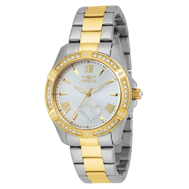 Invicta Angel Velaray Watch - 34.5mm, Steel, Gold (21418) kol saati