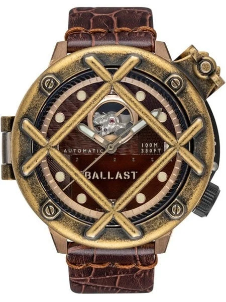 Ballast Trafalgar Automatic Watch with Bronze Case and Removable Shroud #BL-3136-03 47 mm kol saati