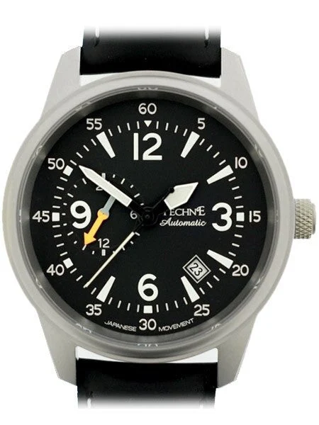 Techne Automatic 41mm Goshawk Aviator Watch with Anti-Reflective Sapphire Crystal #411.051 41 mm kol saati