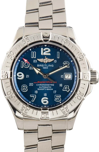 Breitling SuperOcean Blue Arabic Dial A1736006/C759 kol saati