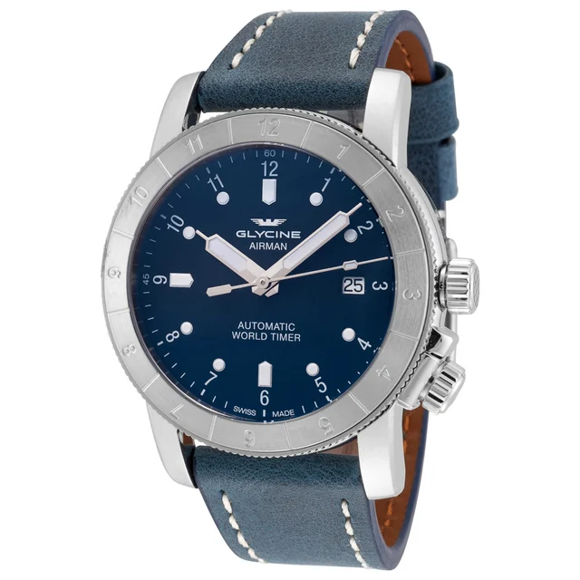 Glycine Airman Double Twelve Watch GL0062 kol saati
