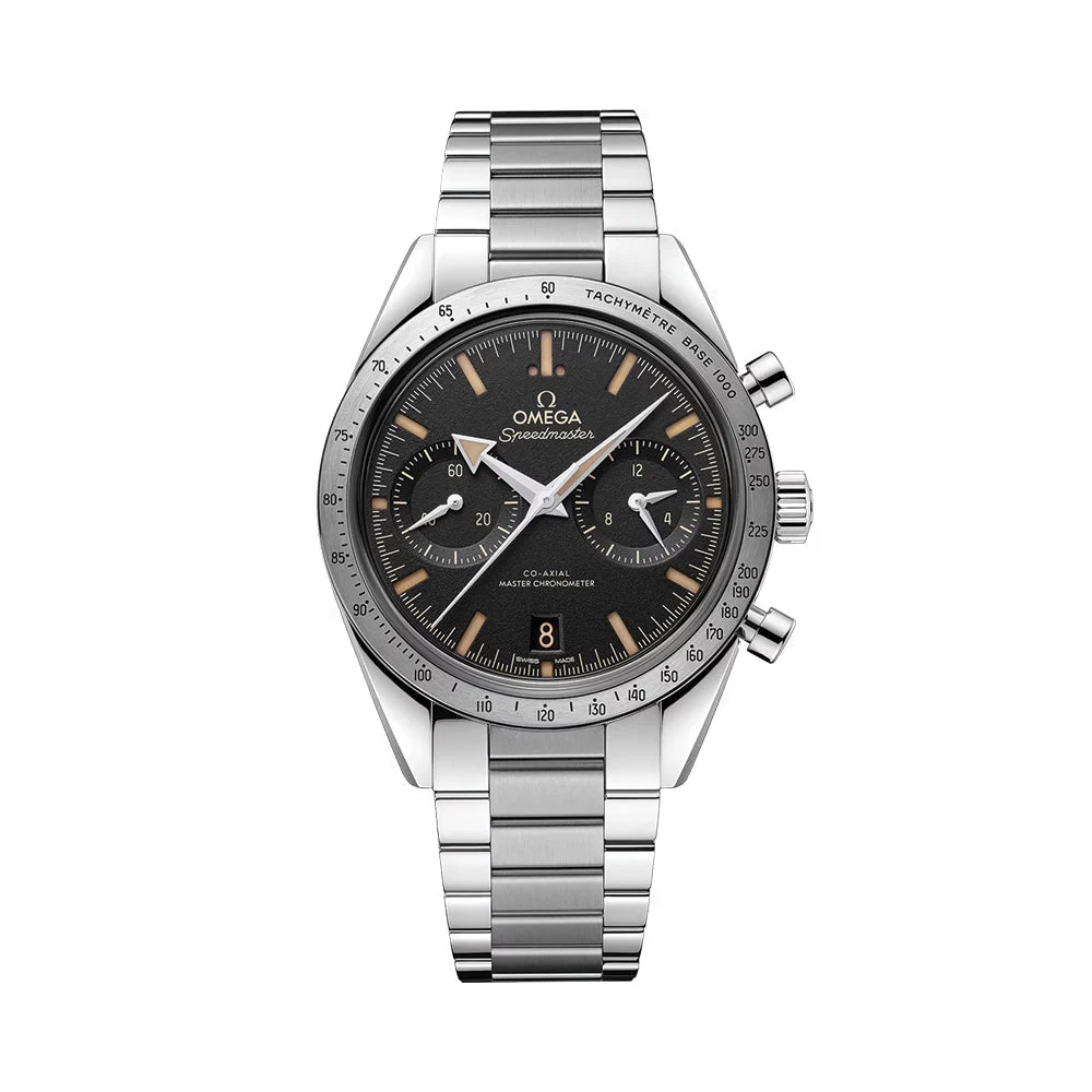 OMEGA Speedmaster '57 Chronograph 40.5mm - Black on Bracelet O33210415101001 40.5 mm kol saati