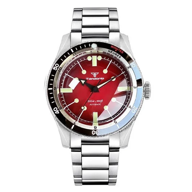 Wristfull Tandorio Serica Watch TD204 NH35A automatic 40mm 200M diver Sapphire 14:865#whit