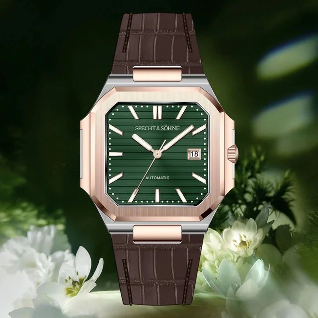 Tandorio Miyota 8215 Cubic Watch 41MM Specht & Söhne Square Sapphire Crystal Automatic50M
