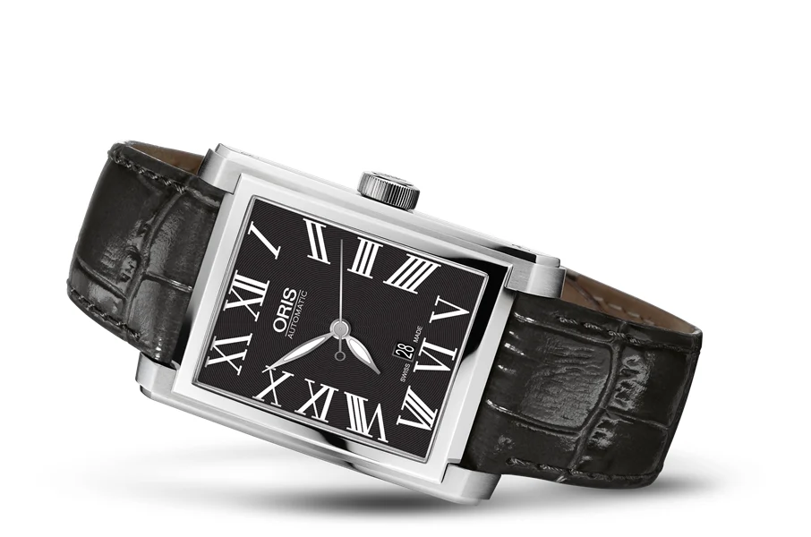 Oris Rectangular Date 01 583 7657 4074-07 5 21 71FC 30 mm kol saati