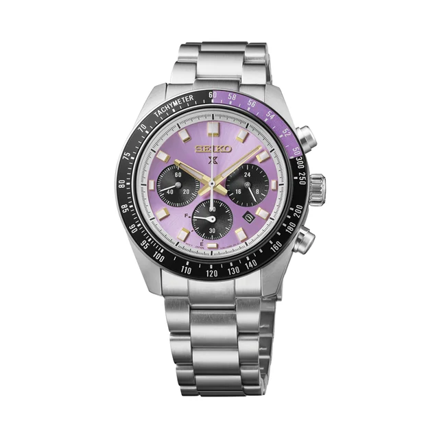 Seiko Prospex Speedtimer 145th Anniversary Limited Edition 41.4mm - Purple on Bracelet HBJ