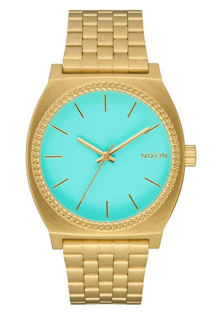Nixon US Time Teller - Gold / Turquoise / Gold A045-5345-00 kol saati