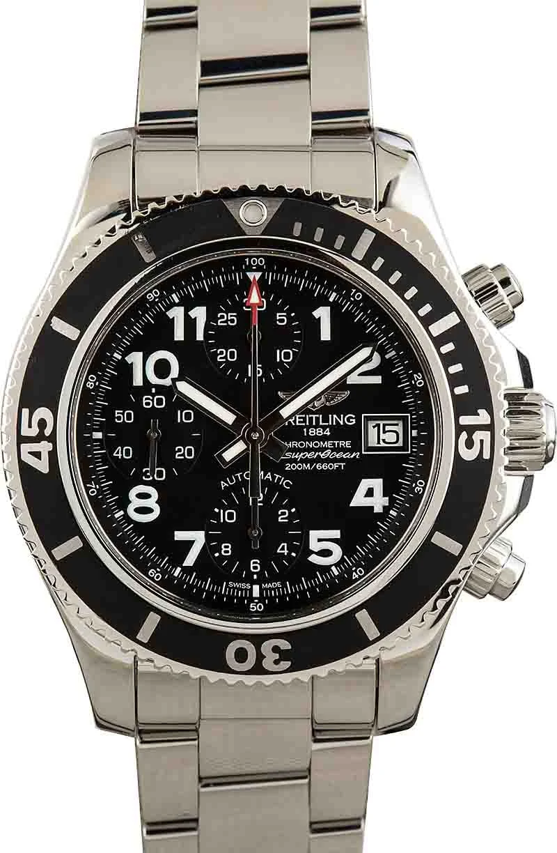 Breitling Superocean Chronograph Black Dial A13311C9/BE93 42 mm kol saati