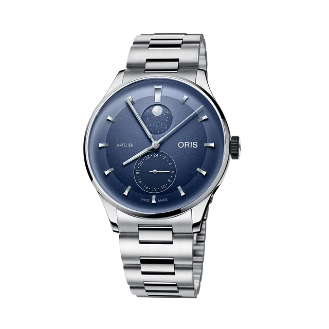 Oris Artelier Complication 39.5mm - Midnight Blue on Bracelet 782 7811 4055-07 8 20 20 kol
