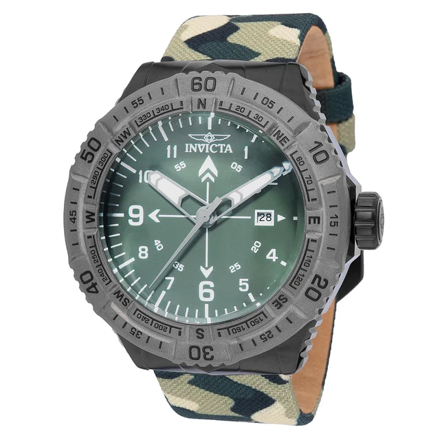 Invicta Coalition Forces Watch - 49mm, Camouflage, Green (49510-P1) kol saati