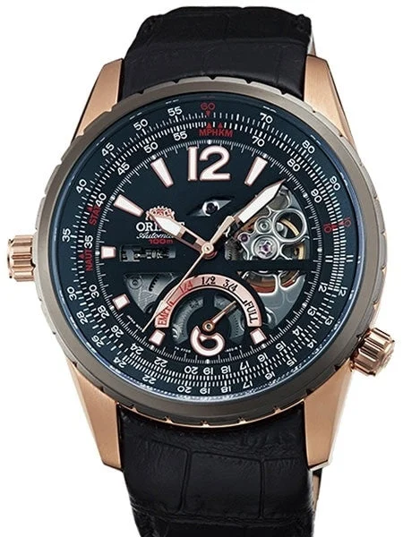 Orient Rally Automatic Watch with Power Reserve Meter and Sapphire Crystal #FT00008B kol s