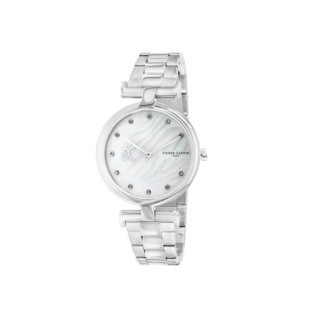 MADELEINE Mother of Pearl Look Silver Metal Band Watch CMD.3544 kol saati