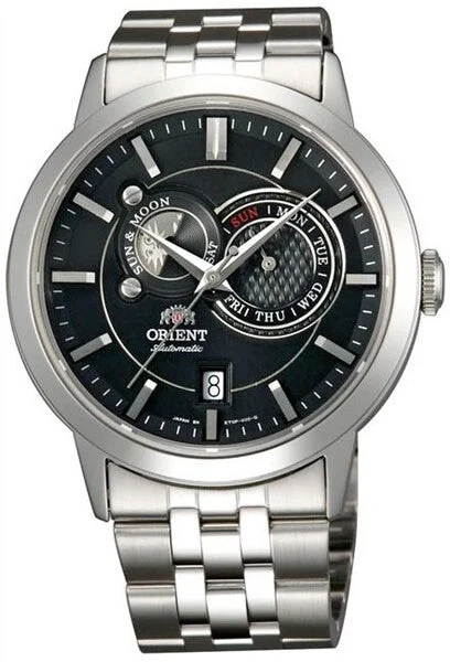 Orient SCRATH AND DENT - Automatic Sun and Moon Watch with Sapphire Crystal #ET0P002B SND004 41.5 mm kol saati