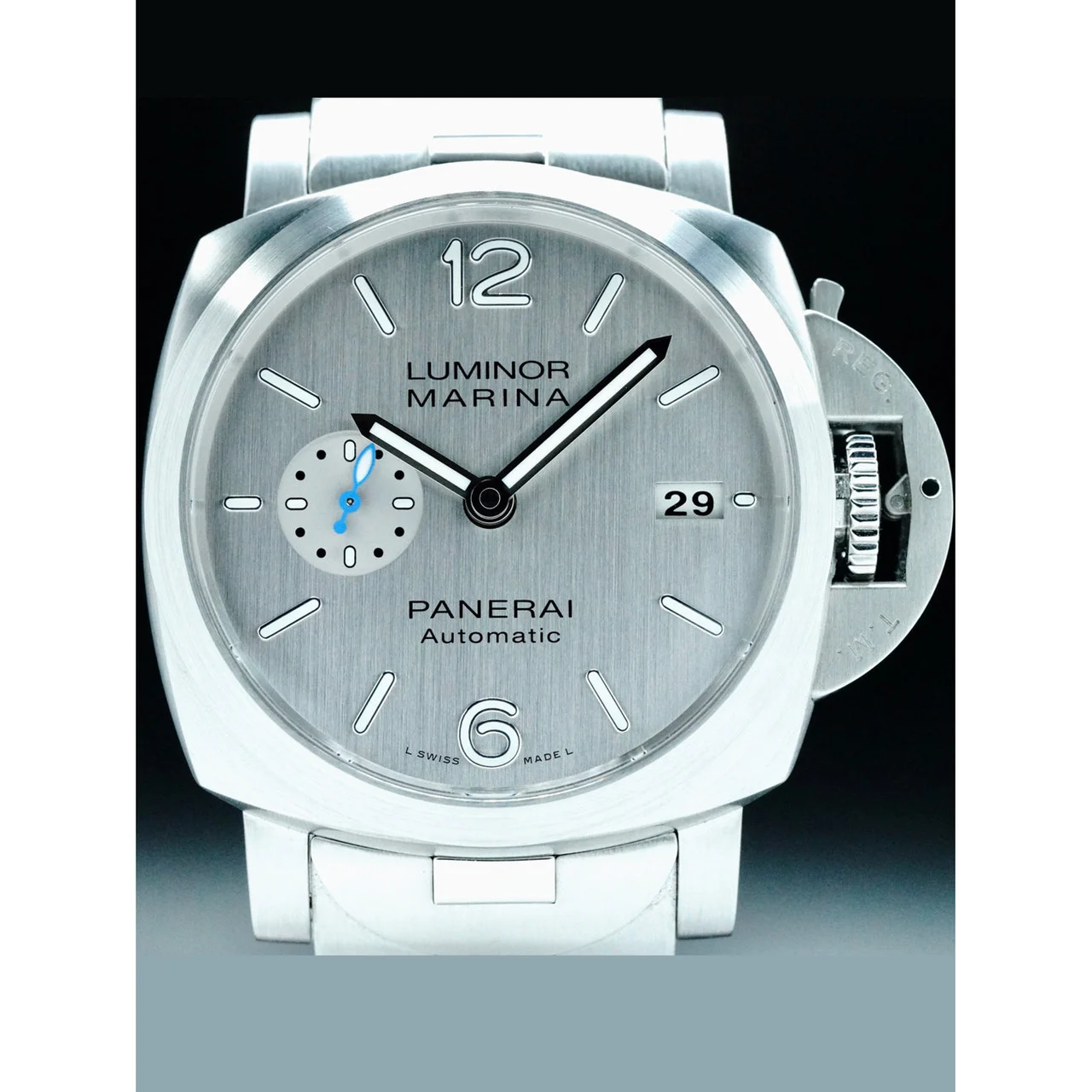 Panerai Luminor 1950 Automatic Silver Dial 42 mm 210000075265 42 mm kol saati