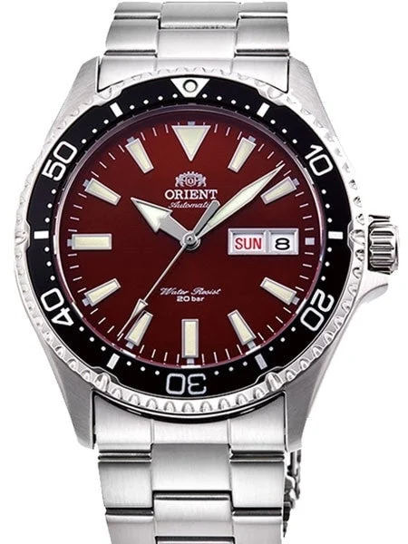 Orient Scratch and Dent - Kamasu Red Dial Automatic Dive Watch with Sapphire Crystal #SND9