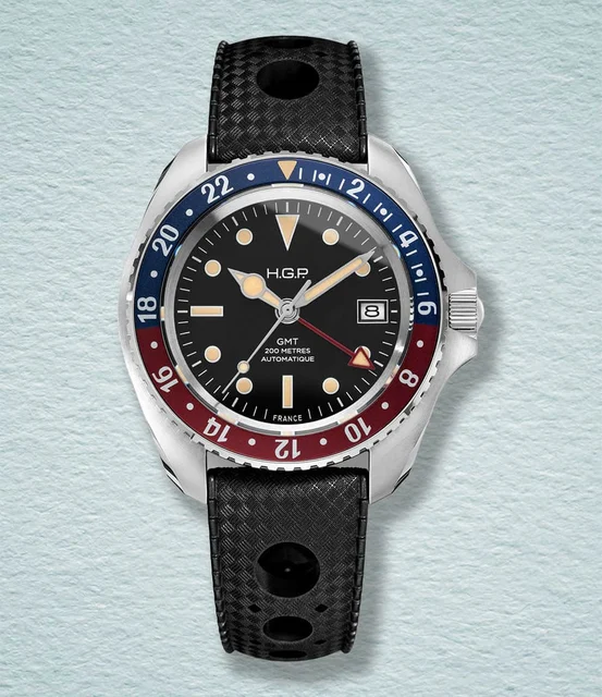 HGP Diver GMT 200M Automatic HGP-23-D2G-001-024-RB2-BLK kol saati