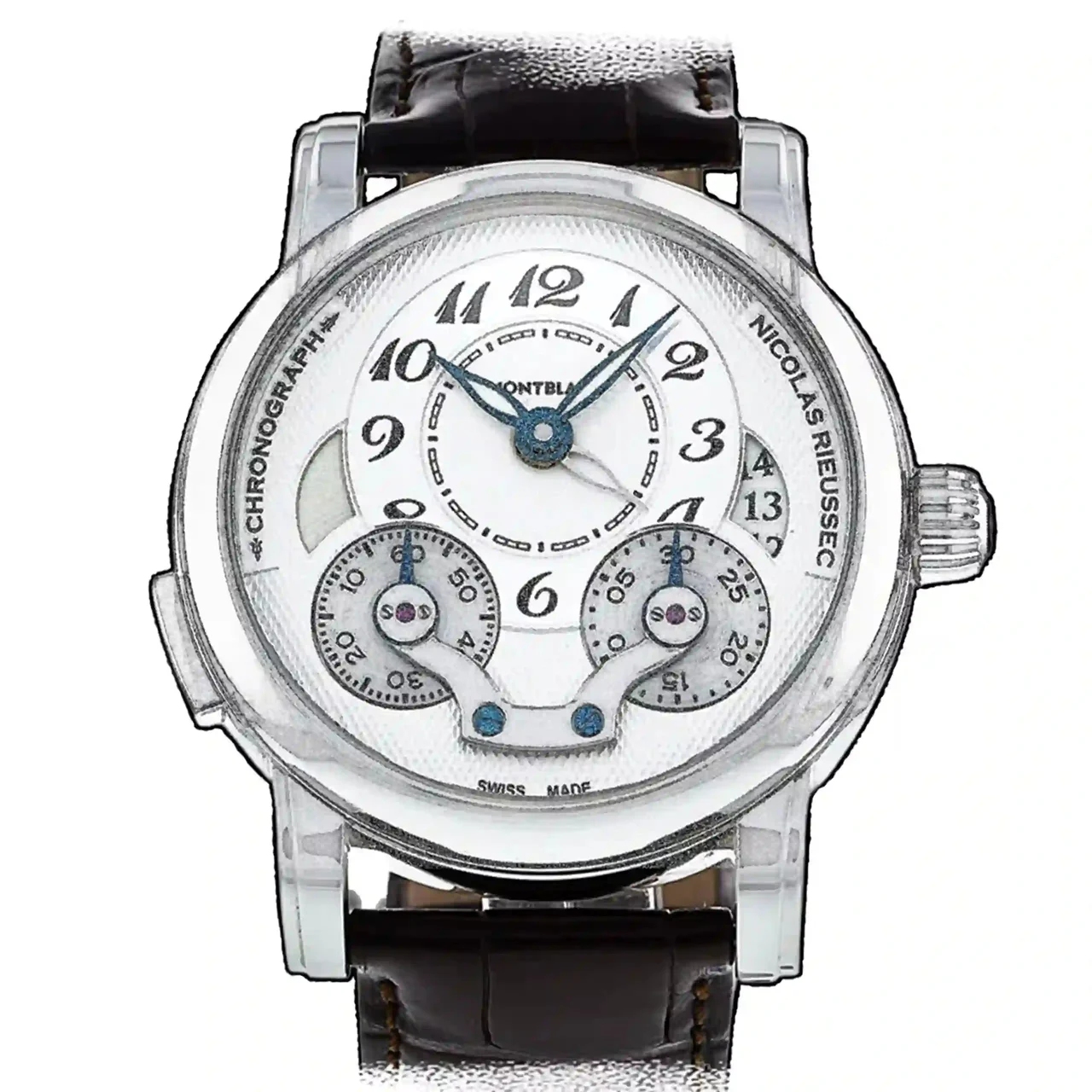 Montblanc Nicolas Rieussec 37967 43 mm kol saati