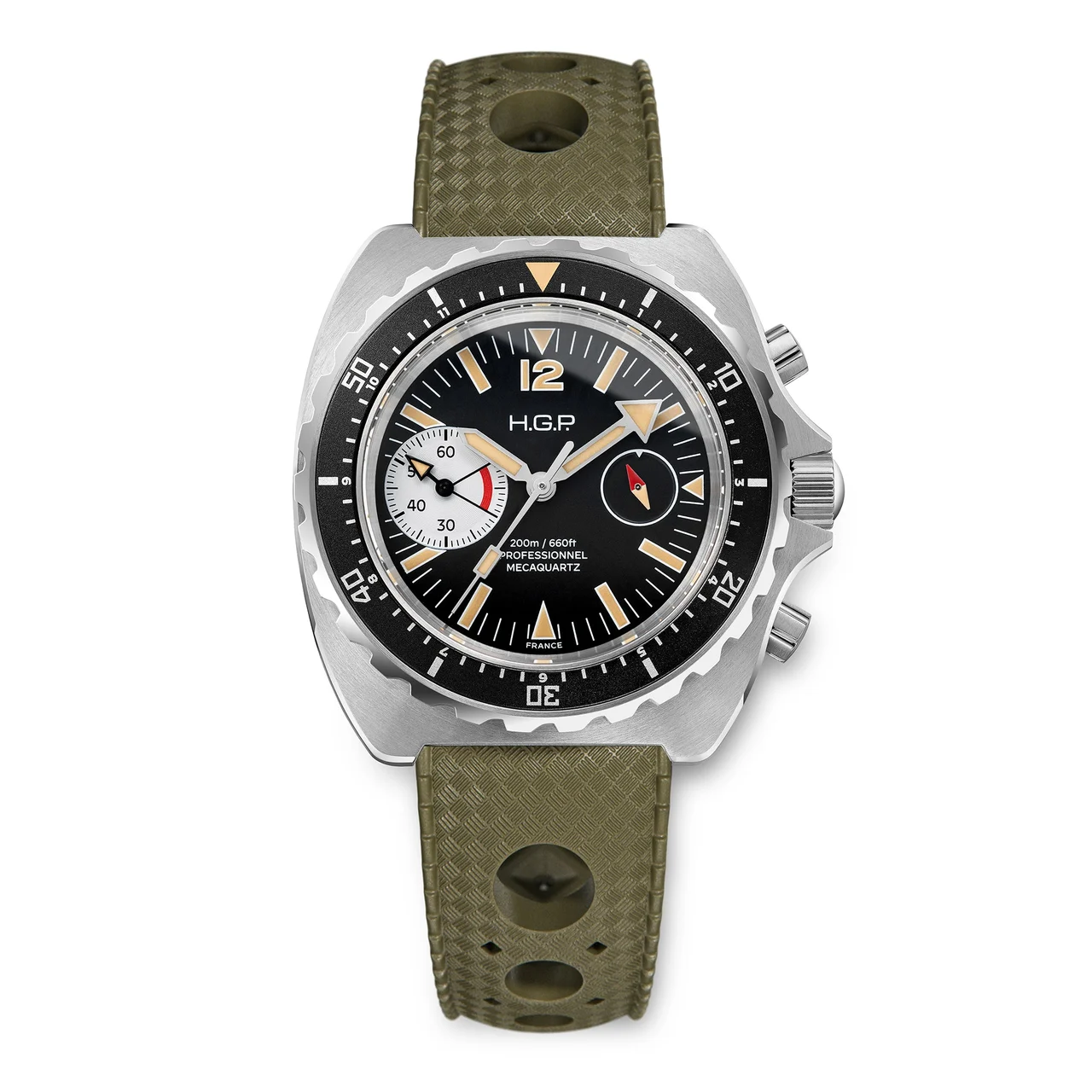 HGP - Dive Watches 25-H2CM-093-RB2-GRN 42 mm kol saati