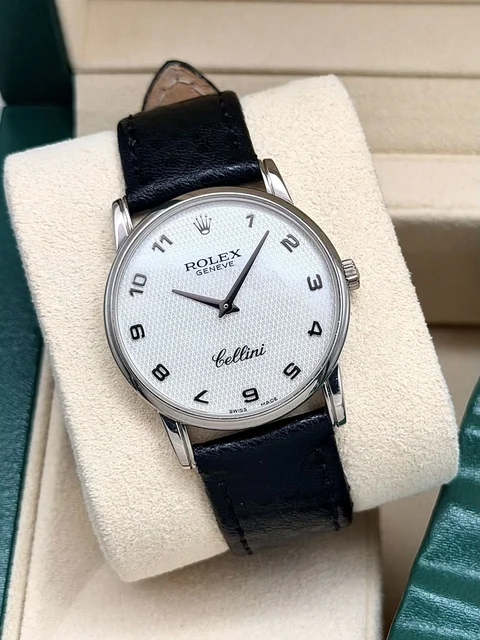 Rolex Cellini Classic White Dial 32 mm 18K White Gold 5116 Rolex Cellini Classic White Dia