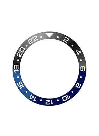 ST-Mods GMT Style Ceramic Bezel Insert Black/Navy Blue (Dark Knight) GMTBLKNBLU/SM/39 kol 