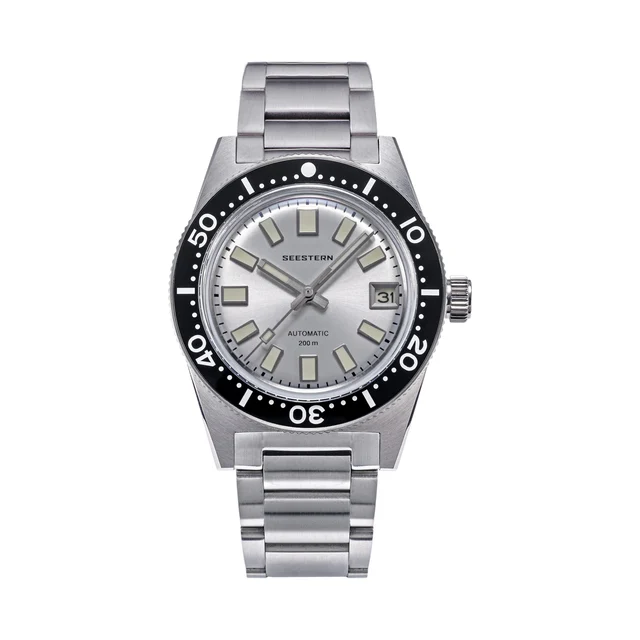 Sugess Seestern S404 62MASVLS Silver Dial Automatic Diver kol saati
