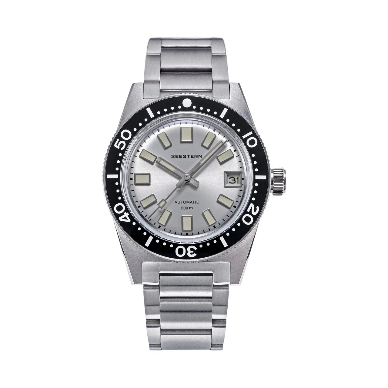 Sugess Seestern S404 62MASVLS Silver Dial Automatic Diver 46.2 mm kol saati