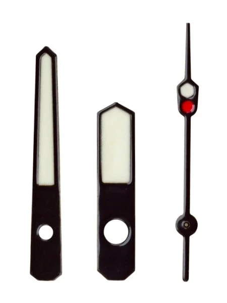 Islander Black MM Style Luminous Watch Hands For Seiko SKX007, SNZF17, SNZH55, SNK809, etc