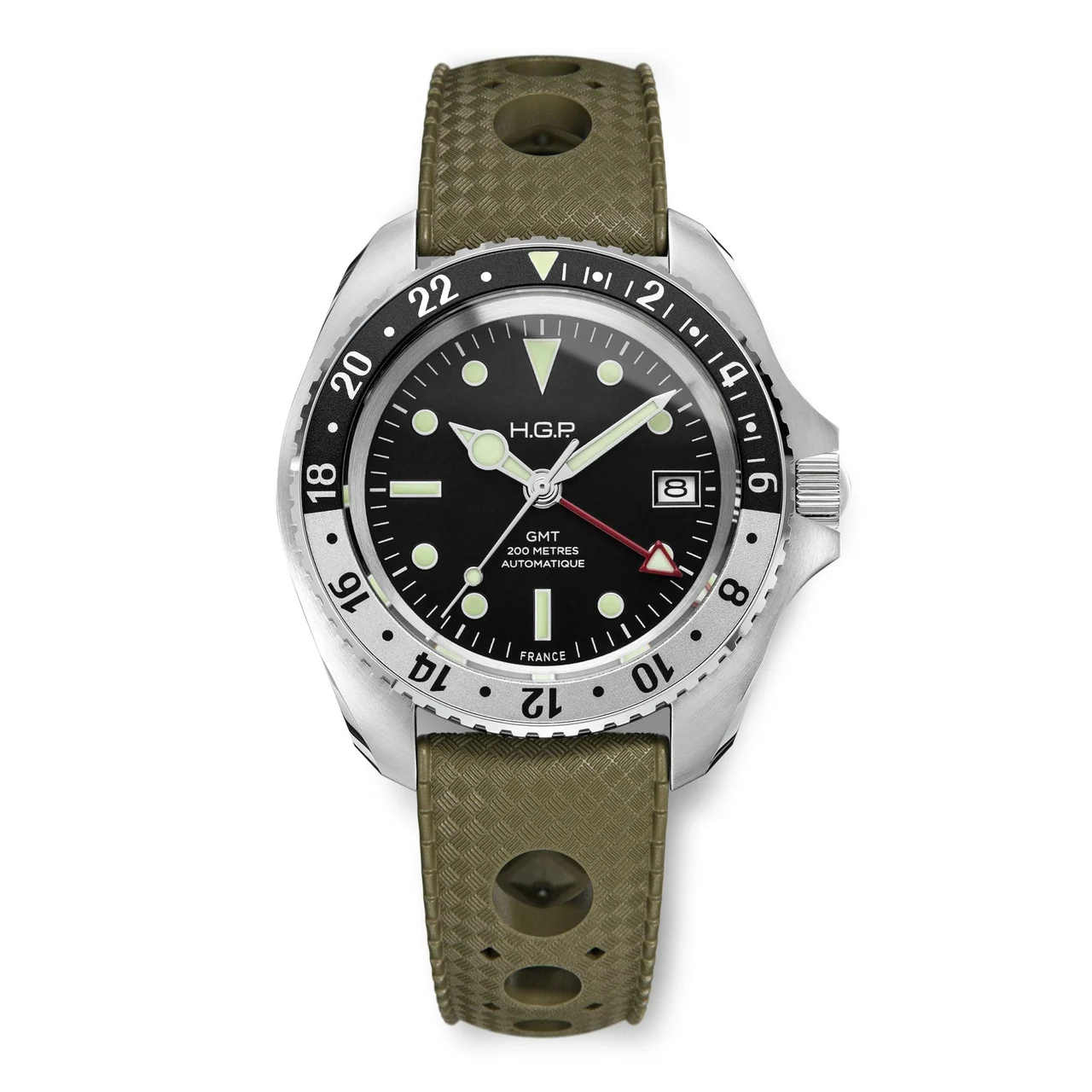 HGP - Watches HGP-23-D2G-001-021-RB2-GRN 47 mm kol saati