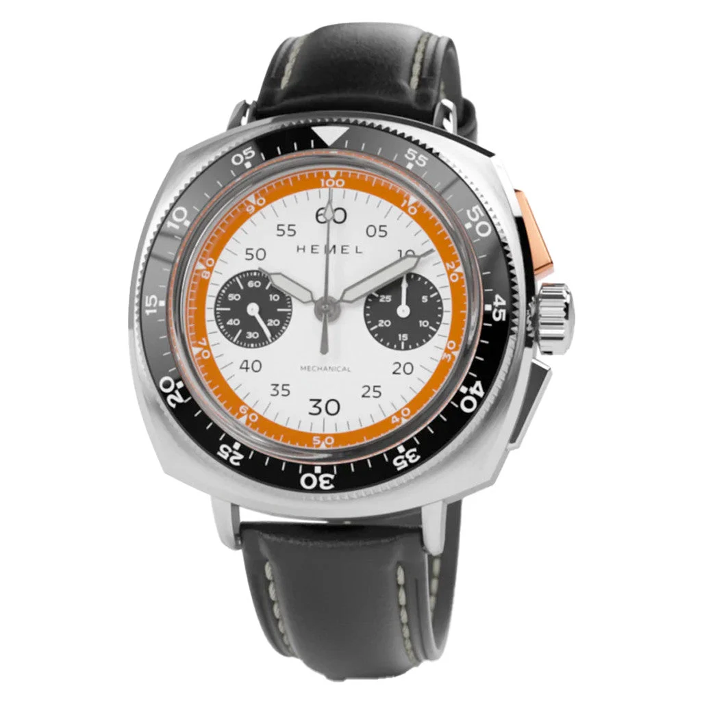 Hemel Sky Racer Mechanical Chronograph with Full Lume Dial #HF37FLW kol saati