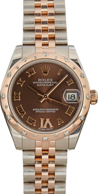 Rolex Factory Stickered Mid-size Datejust 178344 178341 kol saati
