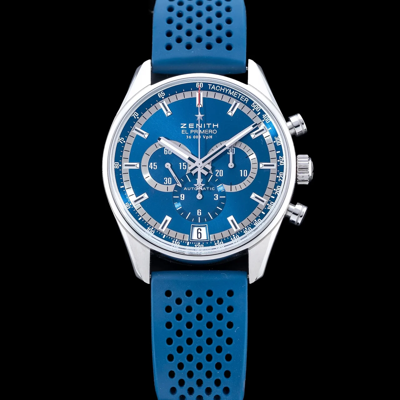Zenith Primero 36.000 VPH Blue 03.2041.400/51.C496 210009N43205 42 mm kol saati