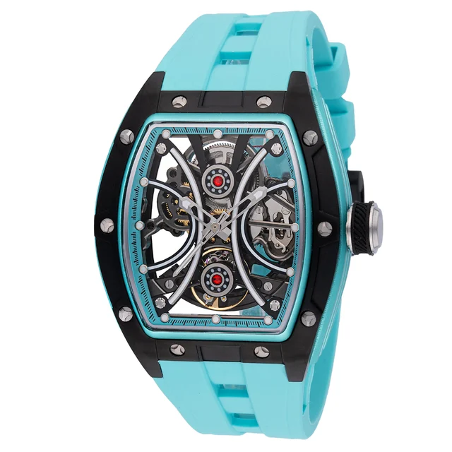 Invicta Rally Manifold Automatic Watch w/ Skeleton Dial - 44mm. Light Blue (49019) kol saa
