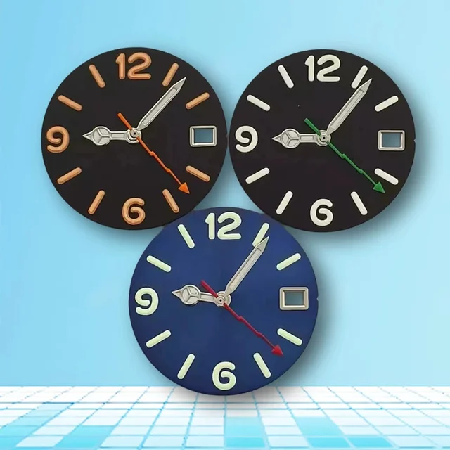 Tandorio Numerical Dial 28.5mm sunburst / Matte dials with hands fit NH35/36/4R/7S movemen