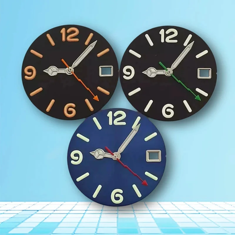 Tandorio Numerical Dial 28.5mm sunburst / Matte dials with hands fit NH35/36/4R/7S movement 5975374357277 28.5 mm kol saati