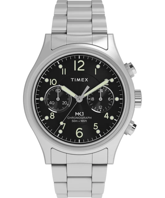 Timex Chronograph 40mm Stainless Steel Bracelet Watch TW2Y71000 kol saati