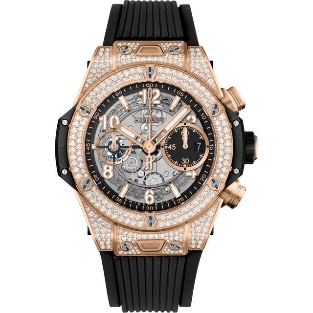 Hublot Big Bang Unico King Gold Pavé 42mm 441.OX.1181.RX.1704 kol saati