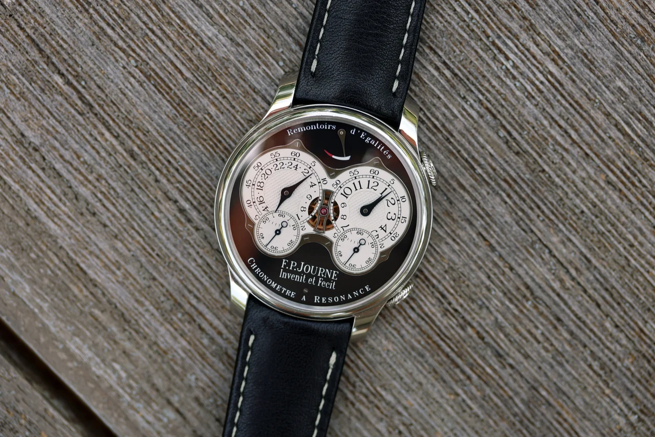 F.P. Journe Chronometre a Resonance ref. RQ “Black Label” 40 mm kol saati