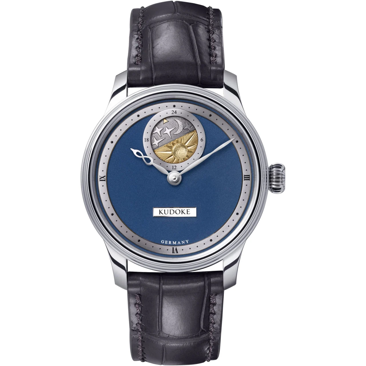 Kudoke Deep Blue Dial kudoke-2-blue kol saati