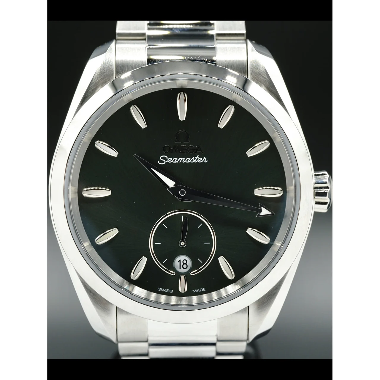 OMEGA Aqua Terra 150M Small Seconds Green Dial 38mm on Bracelet 220.10.38.20.10.001 210000025593 38 mm kol saati