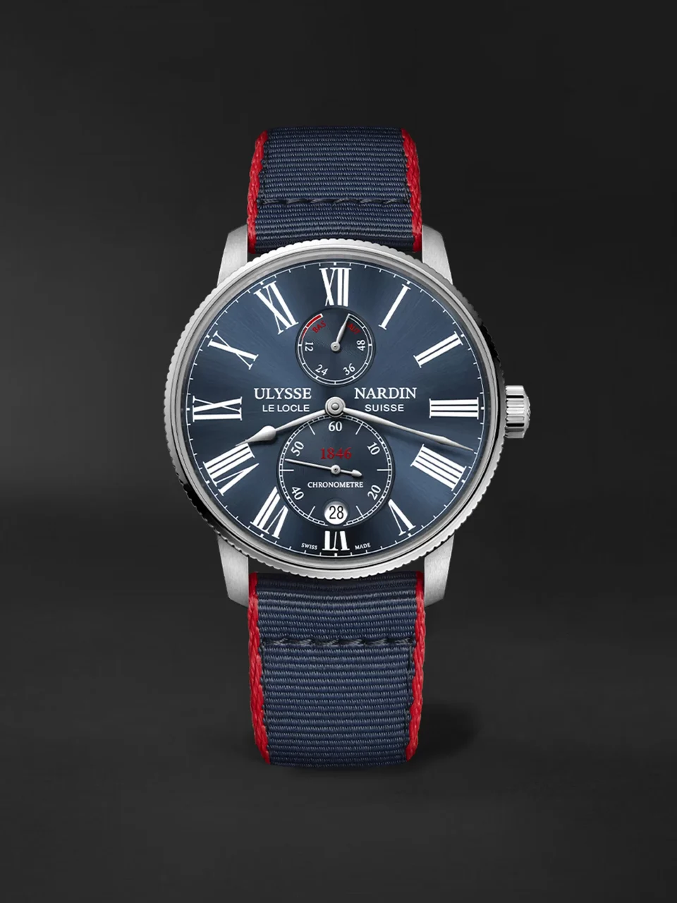 Ulysse Nardin Marine Torpilleur 1183-310-3A/0A 42 mm kol saati