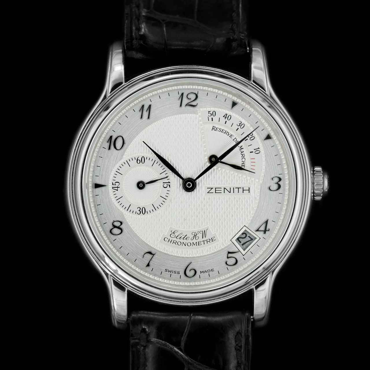 Zenith Elite Power Reserve Chronomaster Platinum ref.39.0240 36 mm kol saati