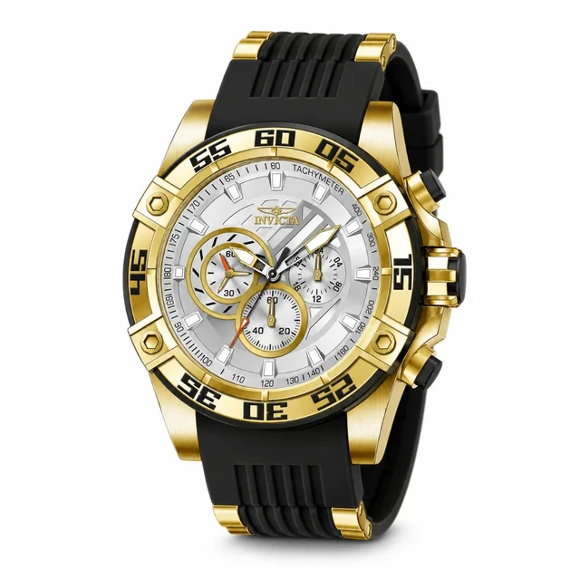 Invicta Speedway Impulse Watch - 52mm, Black, Gold (51013) kol saati