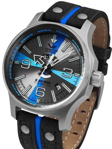 Vostok Europe Vostok-Europe Radio Room, 32-Jewel Automatic Watch with Grey-Blue Dial #595A