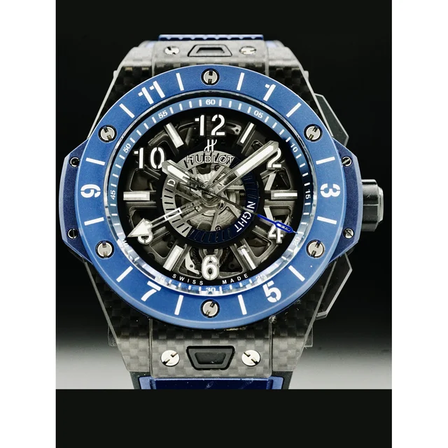 Hublot Big Bang Unico GMT Carbon Blue Ceramic 471.QL.7127.RX 210000036857 kol saati
