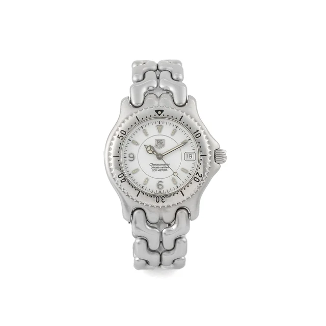 Tag Heuer TAG-Heuer Ref. WG5 113-P0, self-winding, centre-seconds, date, white dial; “Chro