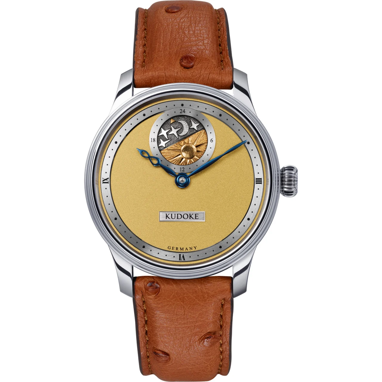 Kudoke Yellow Gold Dial kudoke-2-yellow kol saati
